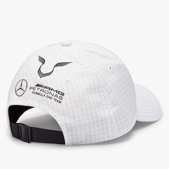 Mercedes AMG Petronas Formula One Team 2023 Lewis Hamilton Driver Hat White NWT - Picture 7 of 10